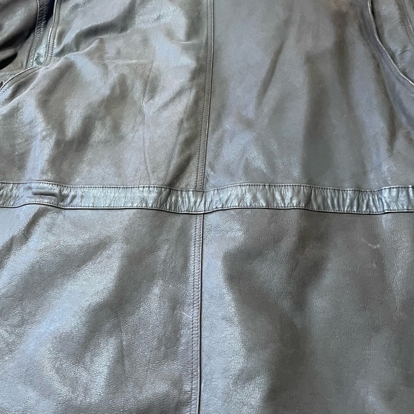 Towne From London Fog Leather Coat Mens Medium EUC! - Picture 9 of 11